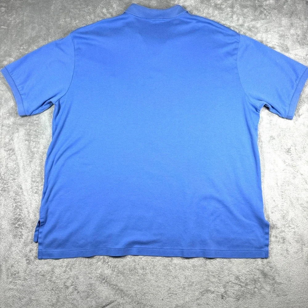 Polo Ralph Lauren Men's 2XB‎ Blue Short Sleeve Polo Shirt Orange Pony Logo